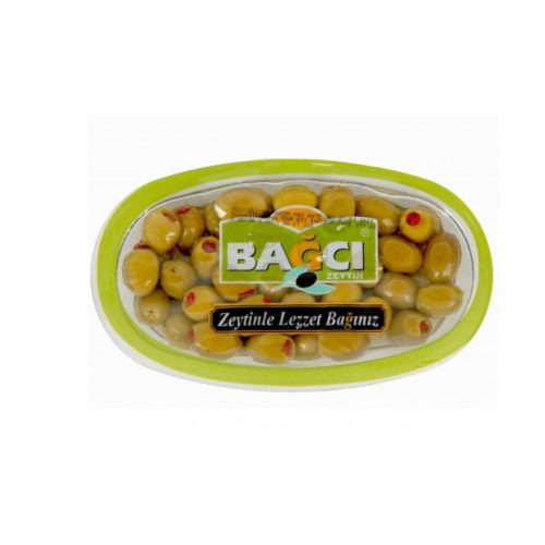 Bağcı Groene Olijven met Peper 250 gr 