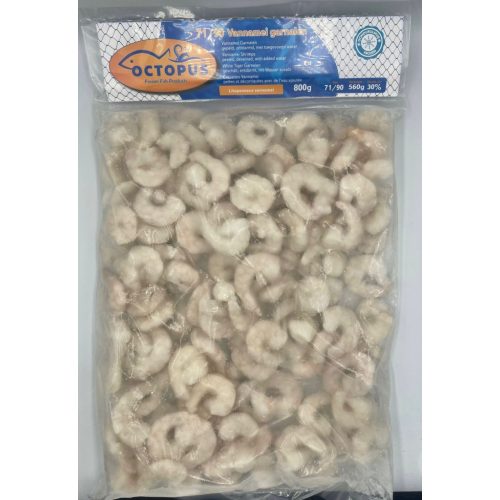Octopus vannamei garnalen  71/90 800gr